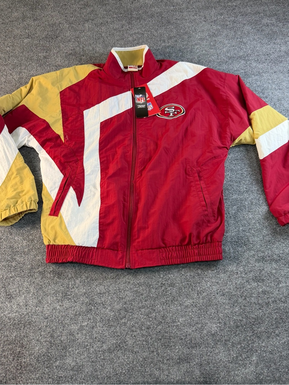 San Francisco 49ers NFL Team Apparel Windbreaker NWT